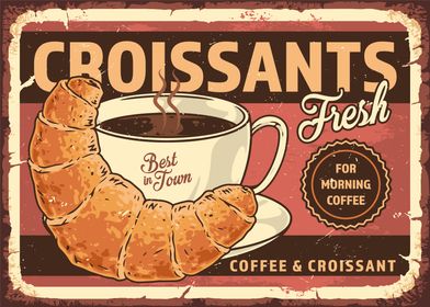 Coffee Croissant French