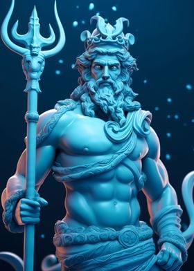 Zeus statue Watercolor 
