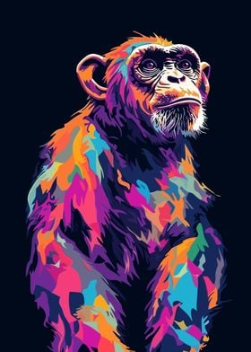 Monkey Animal Pop Art