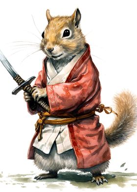 Samurai squirrel