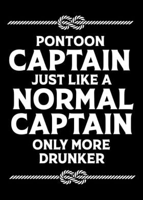 Funny Pontoon Captain