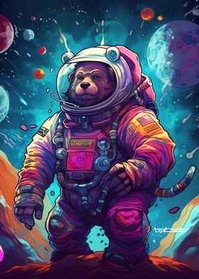 Fantasy Astronaut Bear