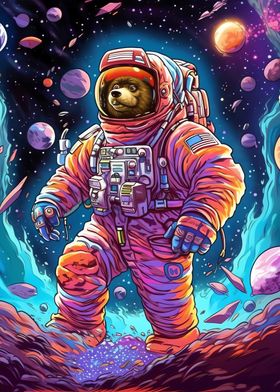 Fantasy Astronaut Bear