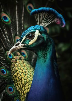 Elegant peacock