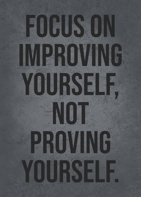 Focus On Improving Proving