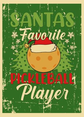 Santa Pickleball Player