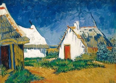 Three white cottages Gogh