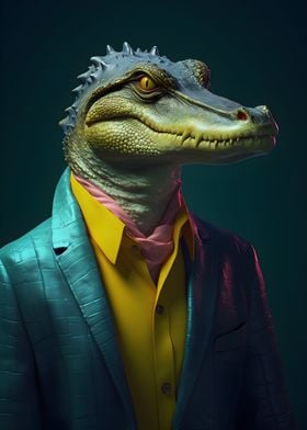 80s Style Crocodile