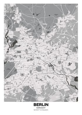 Berlin Germany streetmap