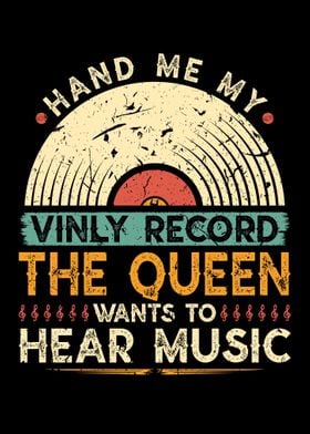 Vintage Vinyl Record Queen