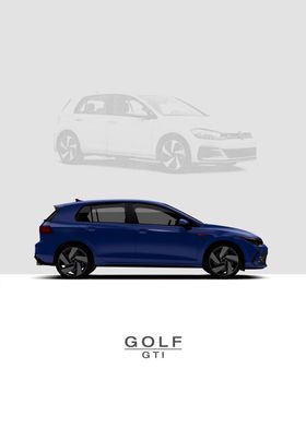 VW  Golf GTI 8 2020  Blue