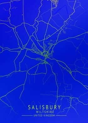 Salisbury UK City Map