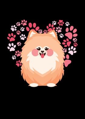 Pomeranian Heart