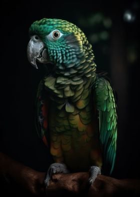 Tropical parrot