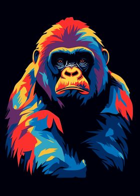 Gorilla Animal Pop Art