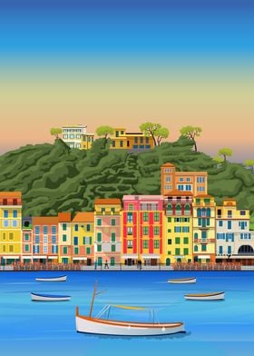 Portofino Travel Print