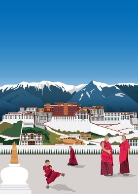 Tibet Travel Print