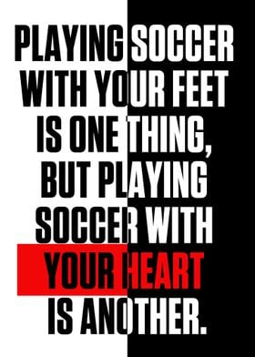 Playing soccer with your 