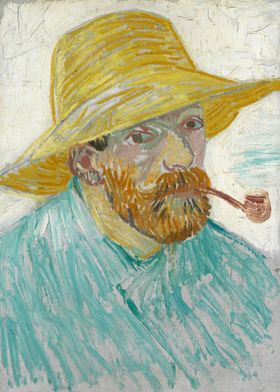 Pipe and Straw Hat Gogh