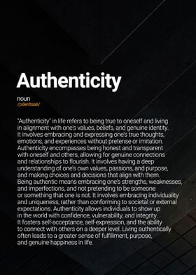 Authenticity