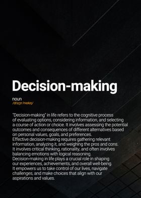 Decision Making