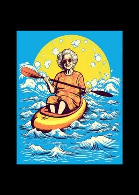 Kayaking Grandma Kayaker