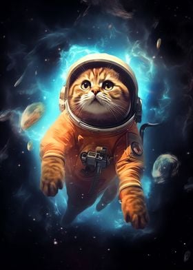 Fantasy Astronaut Cat