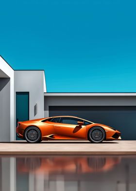 Orange Lamborghini