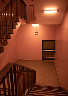 Pink Stairwell