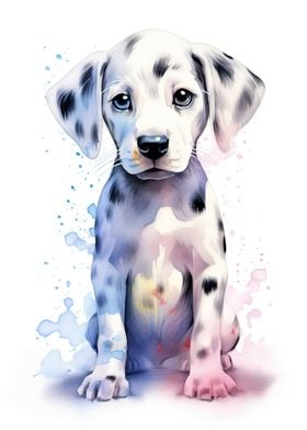 Cute Baby Dalmatian Puppy