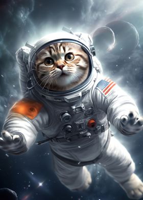 Fantasy Astronaut Cat