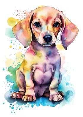 Cute Baby Dachshund Puppy