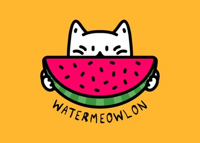 Watermeowlon Watermelon Ca