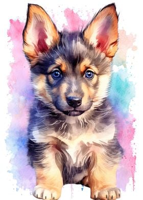 Cute Baby German Shepherd