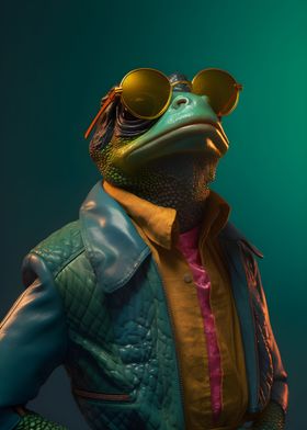 80s Style Frog