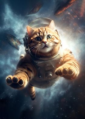 Fantasy Astronaut Cat