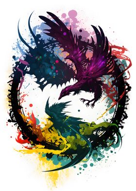 Dragons Artwork Painting