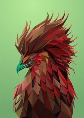 Rooster Lowpoly