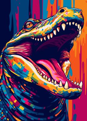 Crocodile Animal Pop Art