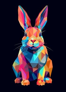 Rabbit Animal Pop Art