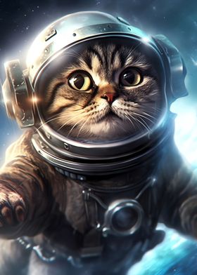 Fantasy Astronaut Cat