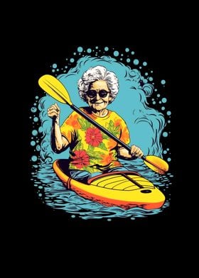 Kayaking Grandma Kayaker