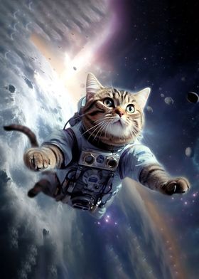 Fantasy Astronaut Cat