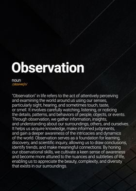 Observation