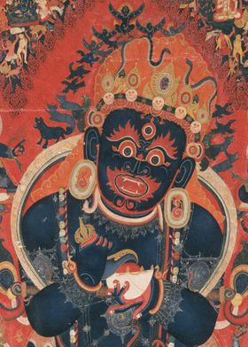 Mahakala painting Tibet