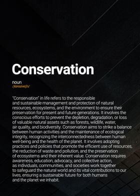 Conservation