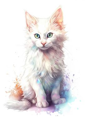 Cute Turkish Angora Kitten