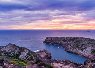 Landscape sea sunset calm