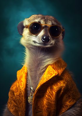 80s Style Meerkat