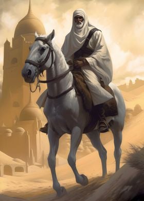 Man on White Horse